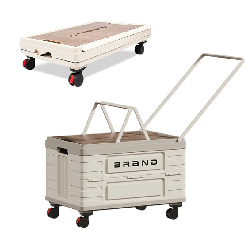 360 Degree Rotating Foldable Storage Cart With Silent Wheels by S And B Enterprise