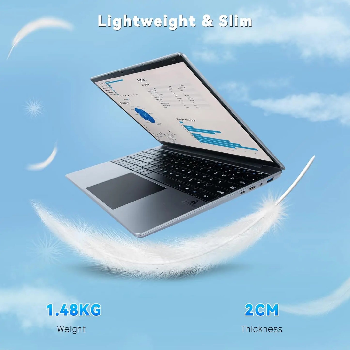 AEEZO-US Windows 11 Laptop 16GB RAM 512GB SSD Intel N5095