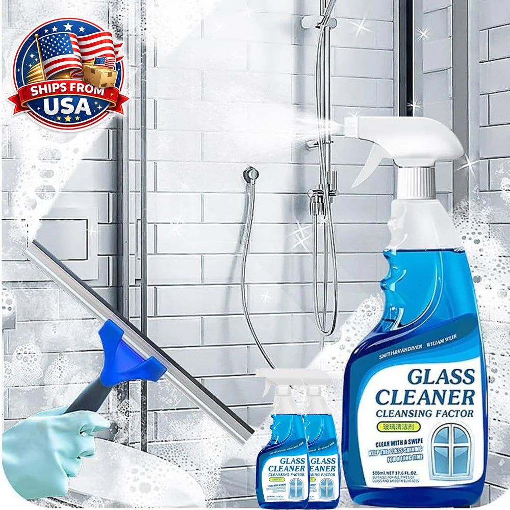 Glass Cleaner Streak-Free Shine Quick-Drying for Windows and Mirrors by S And B Enterprise