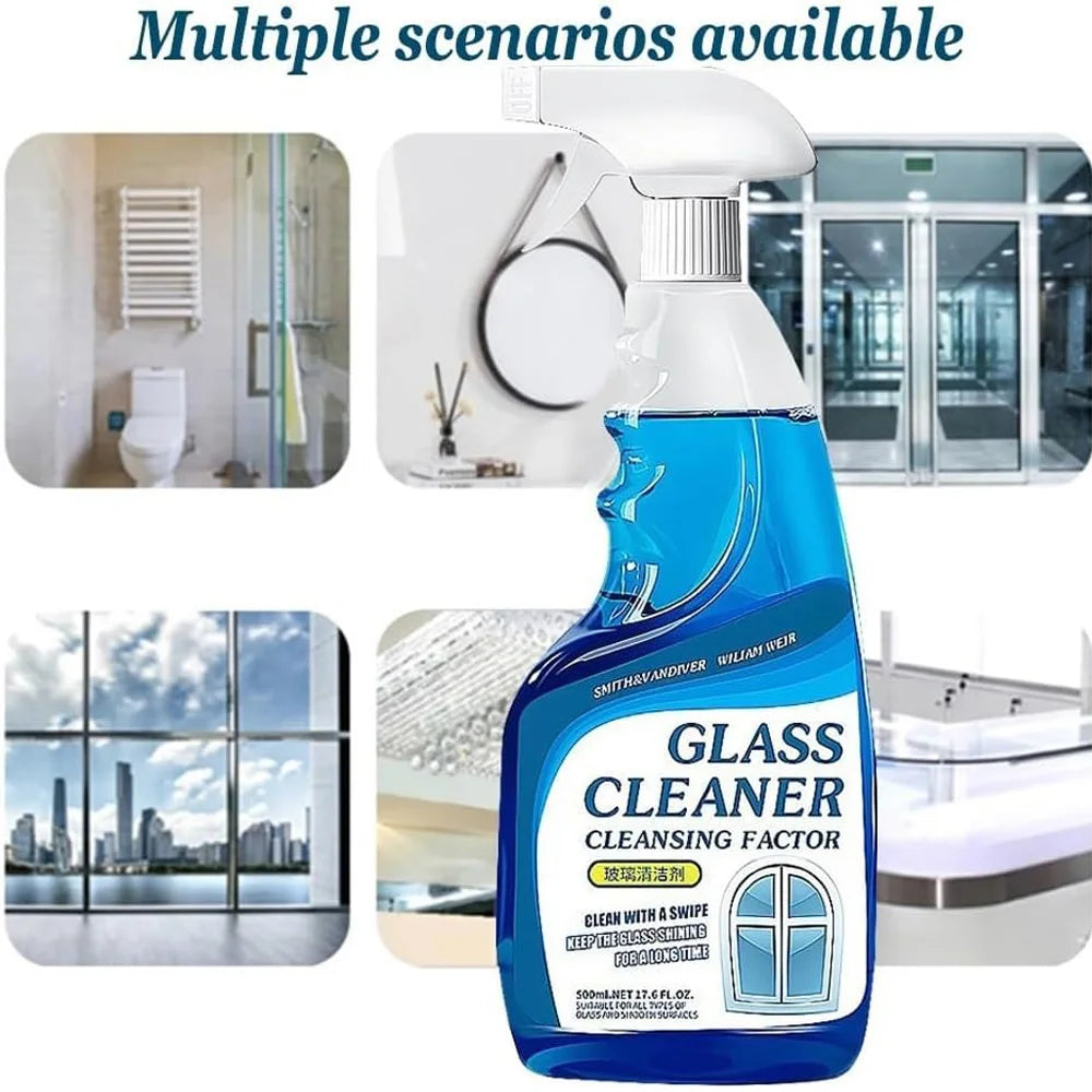 Glass Cleaner Streak-Free Shine Quick-Drying for Windows and Mirrors by S And B Enterprise