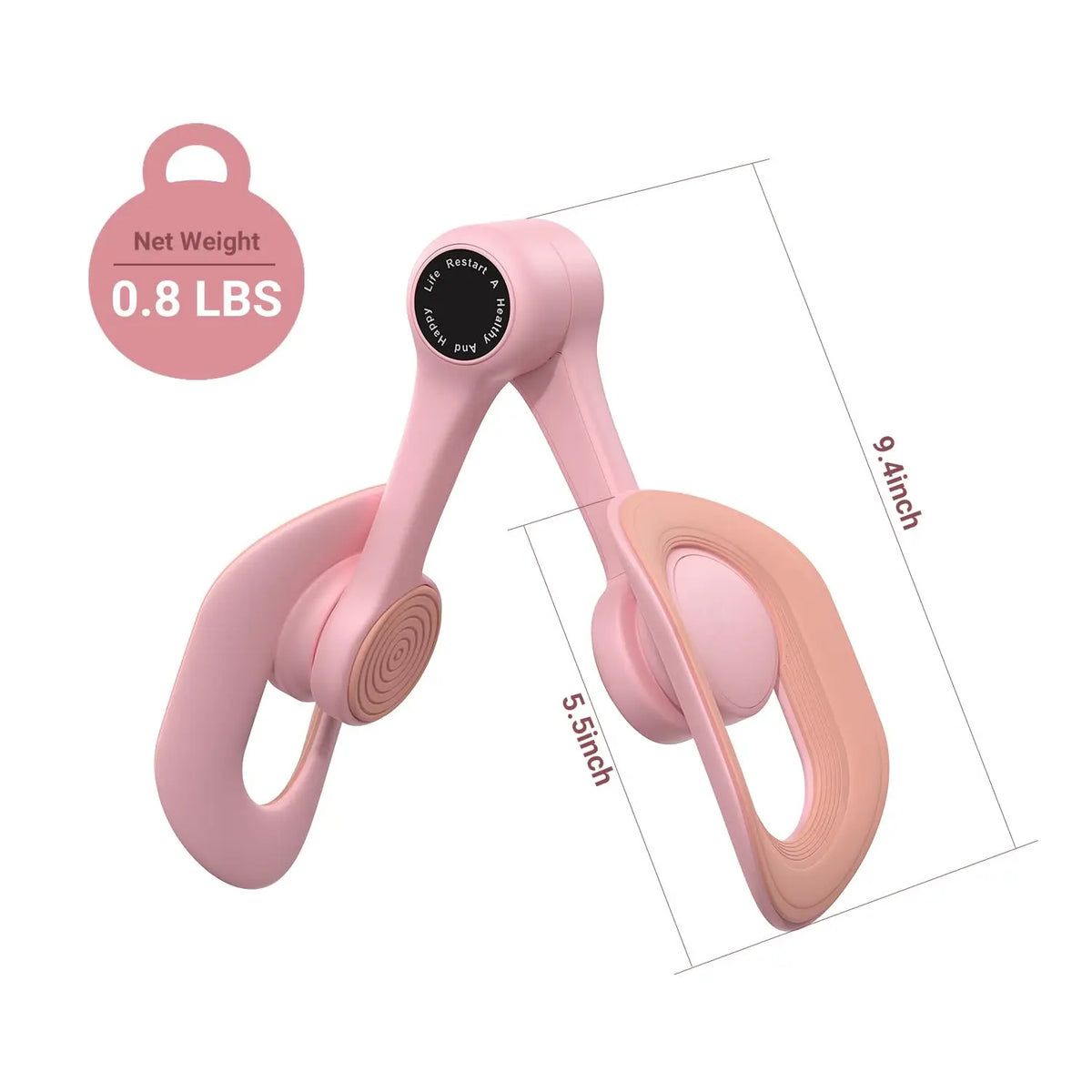 MERACH Thigh Trainer pink pelvic floor muscle trainer for inner thighs, compact Pilates device