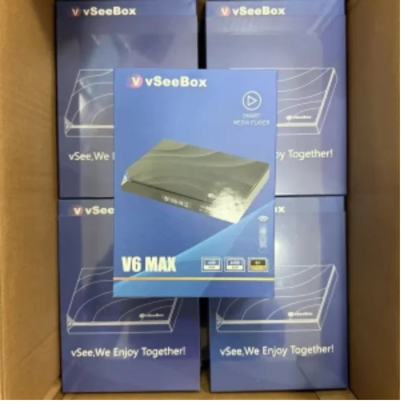 vSeeBox V6 MAX 2026 8K Streaming Box | 64GB NEW SEALED | FREE-SHIPPING | Authorized Distributor by S And B Enterprise