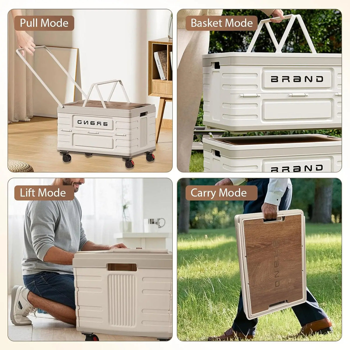 360 Degree Rotating Foldable Storage Cart With Silent Wheels by S And B Enterprise