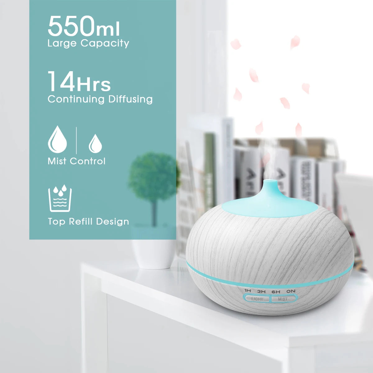 Miflame Essential Oil Humidifier Aromatherapy Vaporizer For Home