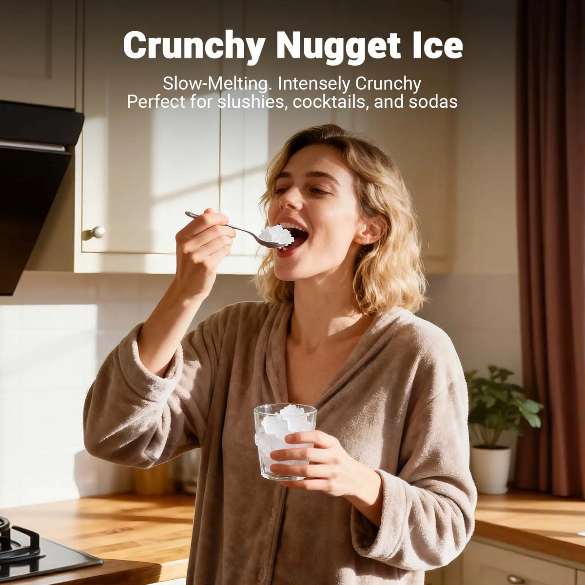 SHICUO Nugget Ice Maker Countertop Chewable Pellet Ice by S And B Enterprise