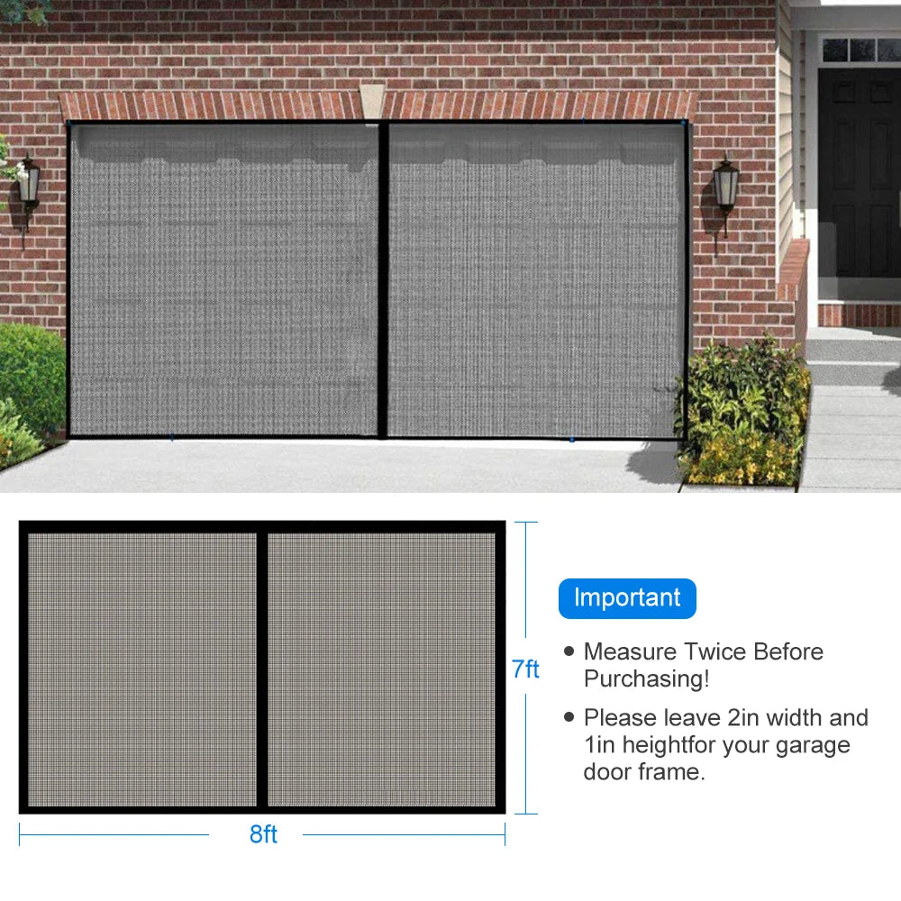 Hands Free Magnetic Garage Door Screen With Quick Close Magnets by S And B Enterprise