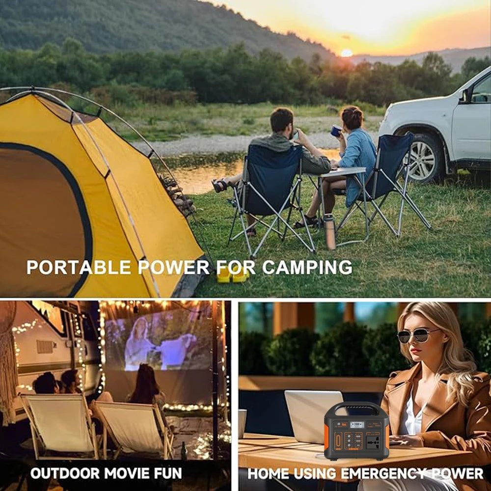 GaiaRay Portable Power Station 256Wh LiFePO4 Solar Generator For Camping by S And B Enterprise