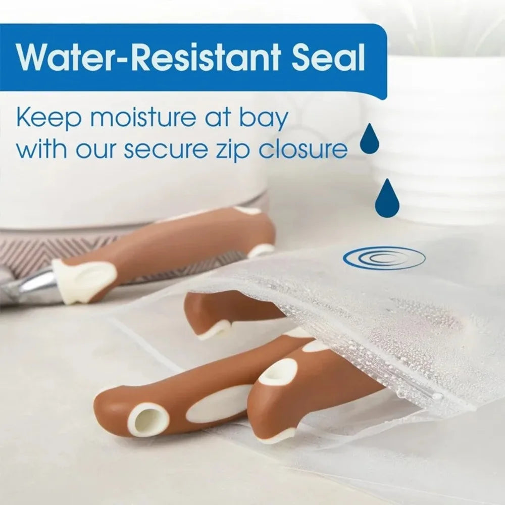 8*12cm 100 PCS,Thickened Plastic Sealed Clear Zip Lock Bags – New PE Material, Waterproof Seal, Heavy-Duty, Universal Packaging by S And B Enterprise