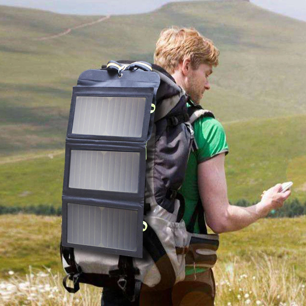 ALLPOWERS Portable Solar Charger 5V 21W With 10000mAh Battery