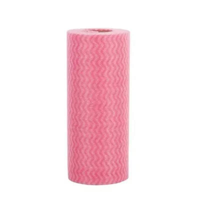 2/4Rolls Disposable Non-woven Cleaning Cloths Versatile Kitchen Living Room Use Washing Wiping Dirty Item Absorbent Towels by S And B Enterprise