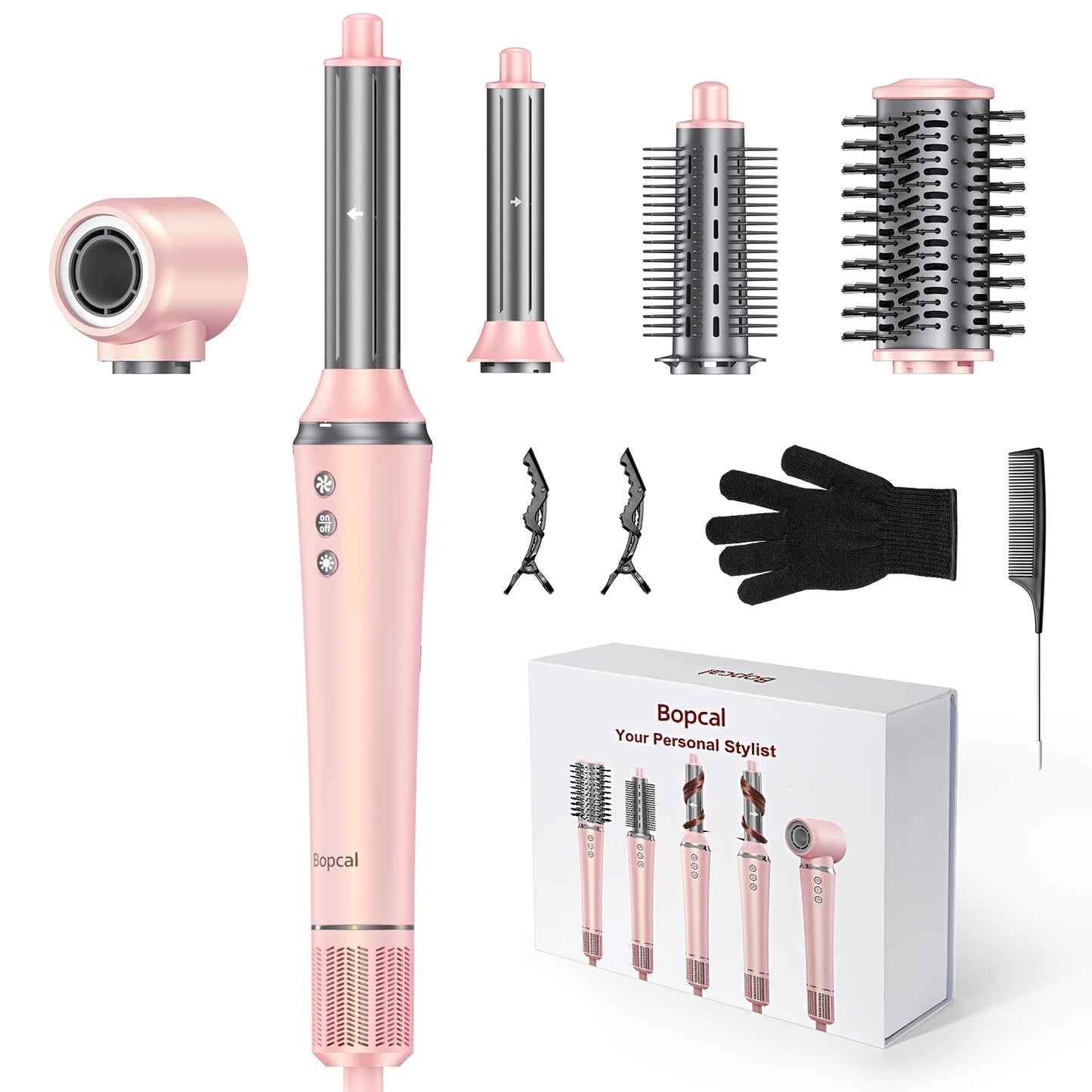BOPCAL 5 In 1 Hair Dryer Multifunctional Styling Tool 1200W
