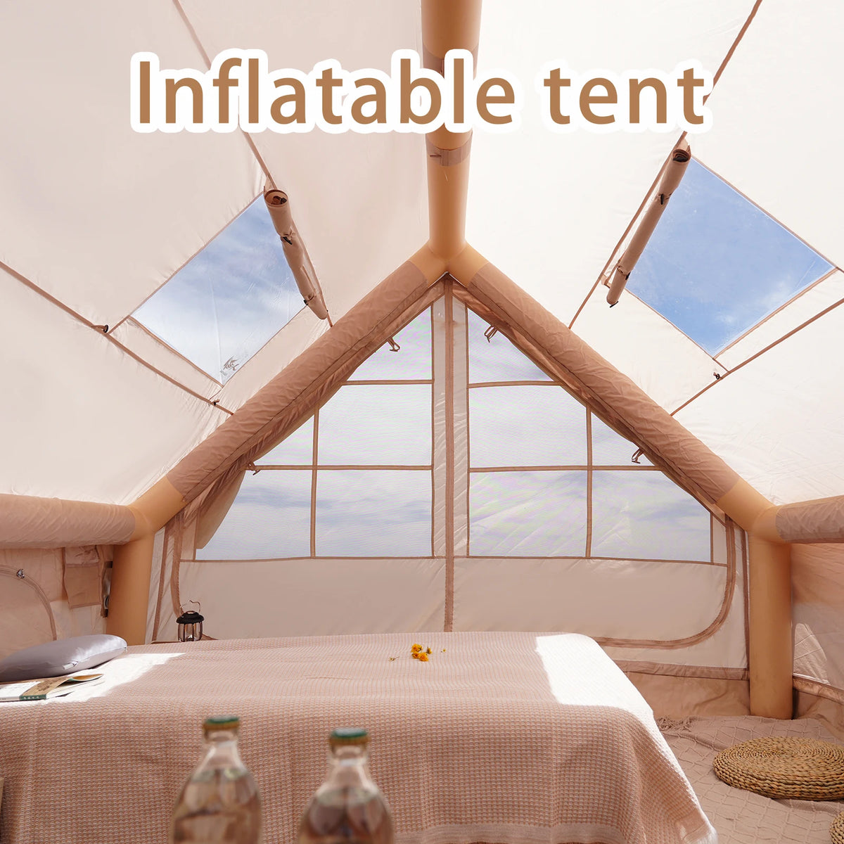 Pakicetus Inflatable Camping Tent Quick Setup Air Frame Shelter by S And B Enterprise