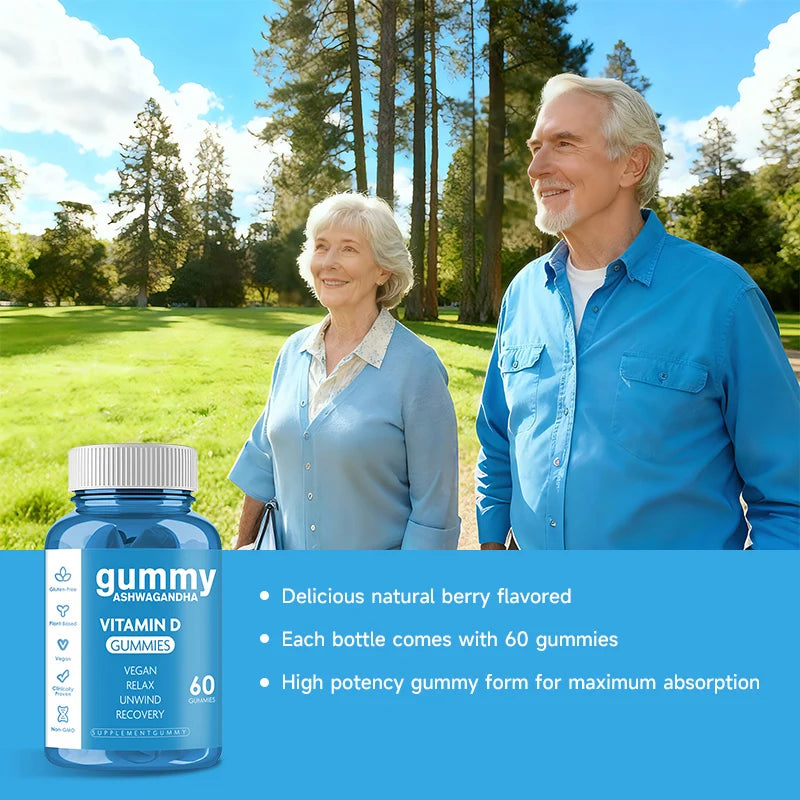 Ashwagandha Vitamin Gummies Stress Relief Sleep Support Concentration