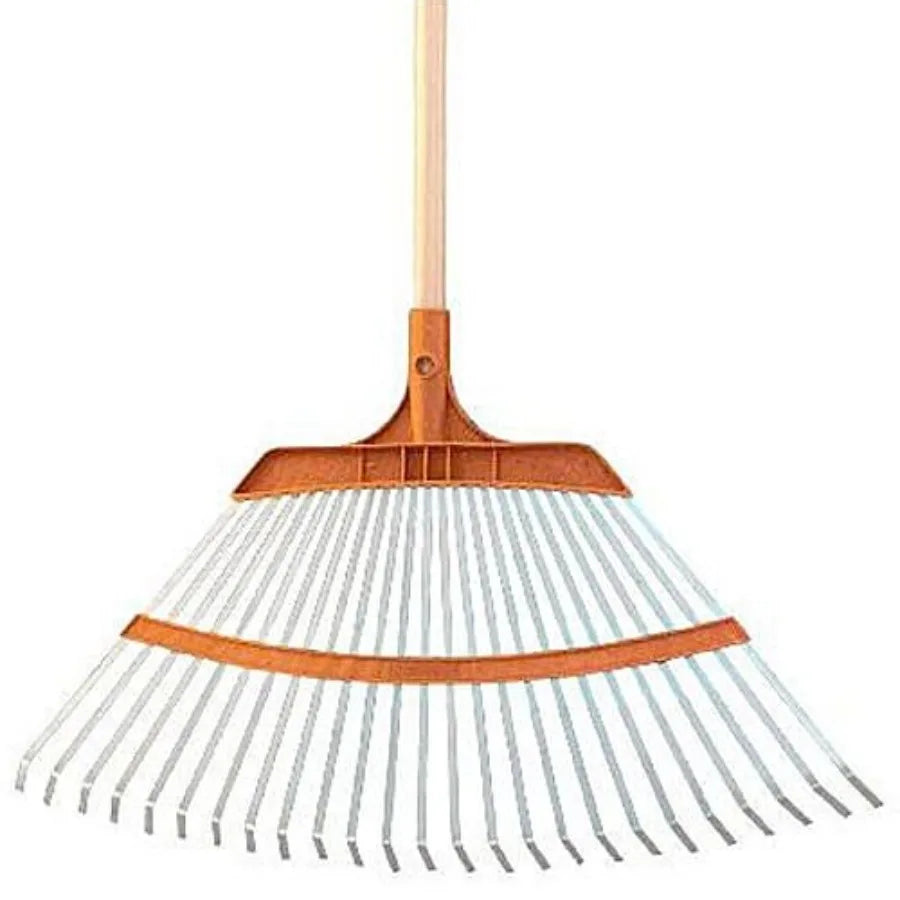 Poly-Steel Lawn Rake 25 Tines For Garden Maintenance