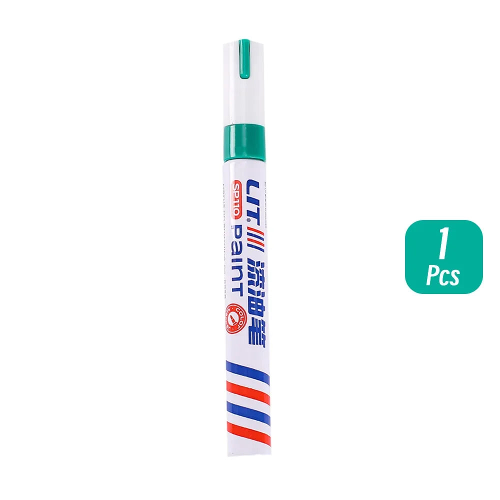 3mm 10p Colorful 8 Colors Permanent Paint Marker Waterproof White Markers tire tread rubber fabric Paint metal Paint Marker Pens by S And B Enterprise