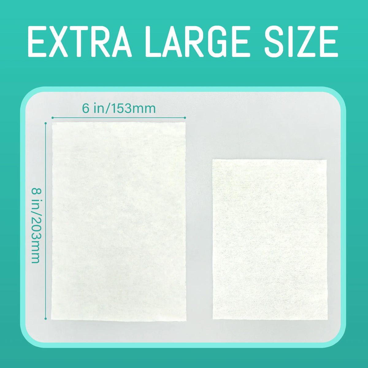 Flushable wet wipes, 6 packs x 48 ct (288 wipes), extra large size, thickened butt wipes