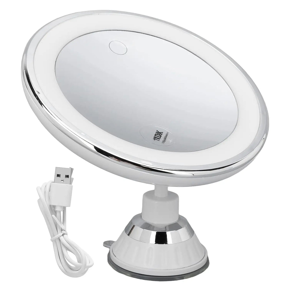 LED Makeup Mirror With 10x Magnification And Three Color Lights by S And B Enterprise