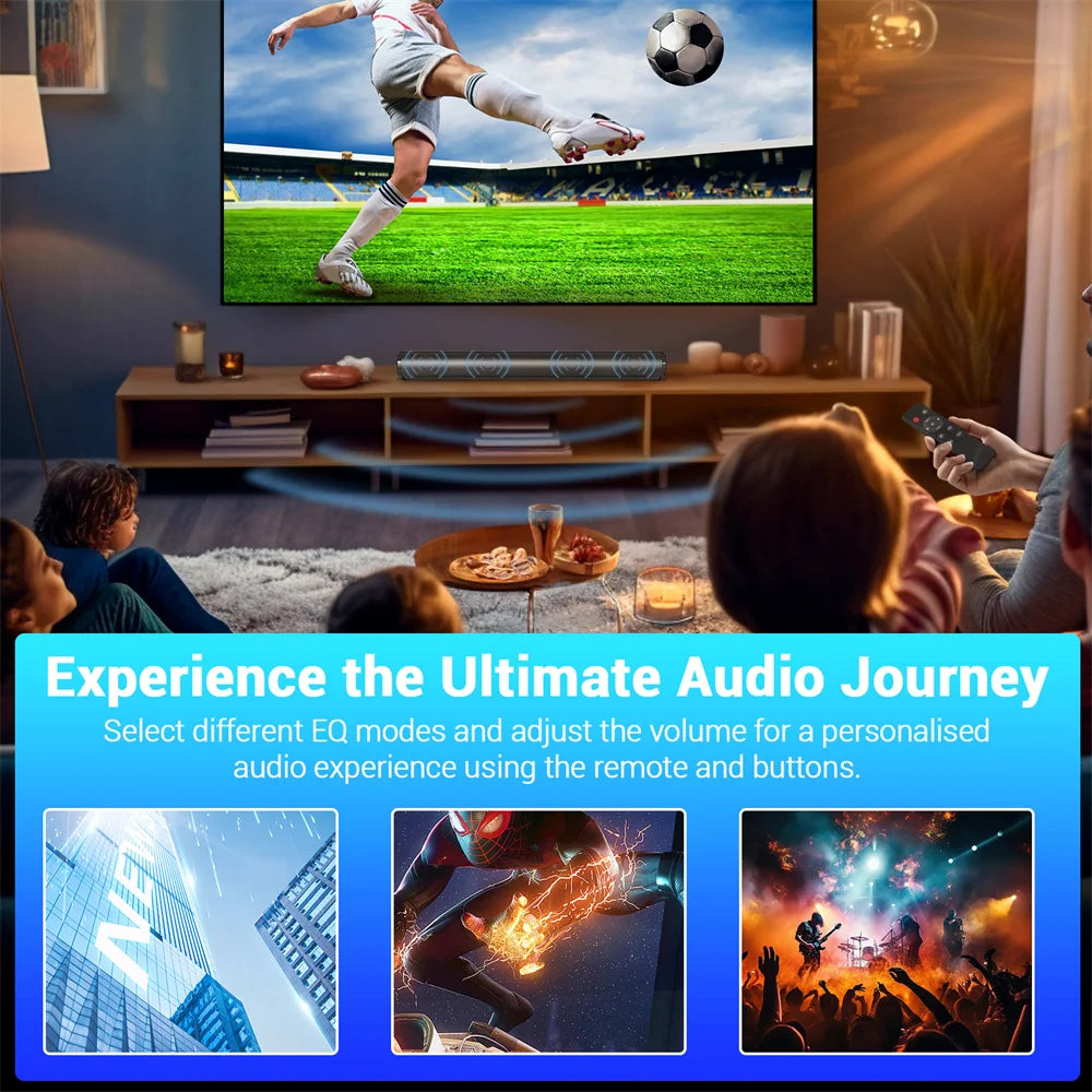 S And B Enterprise sound bar TV system with Bluetooth, wireless subwoofer, rechargeable portable home theater speaker