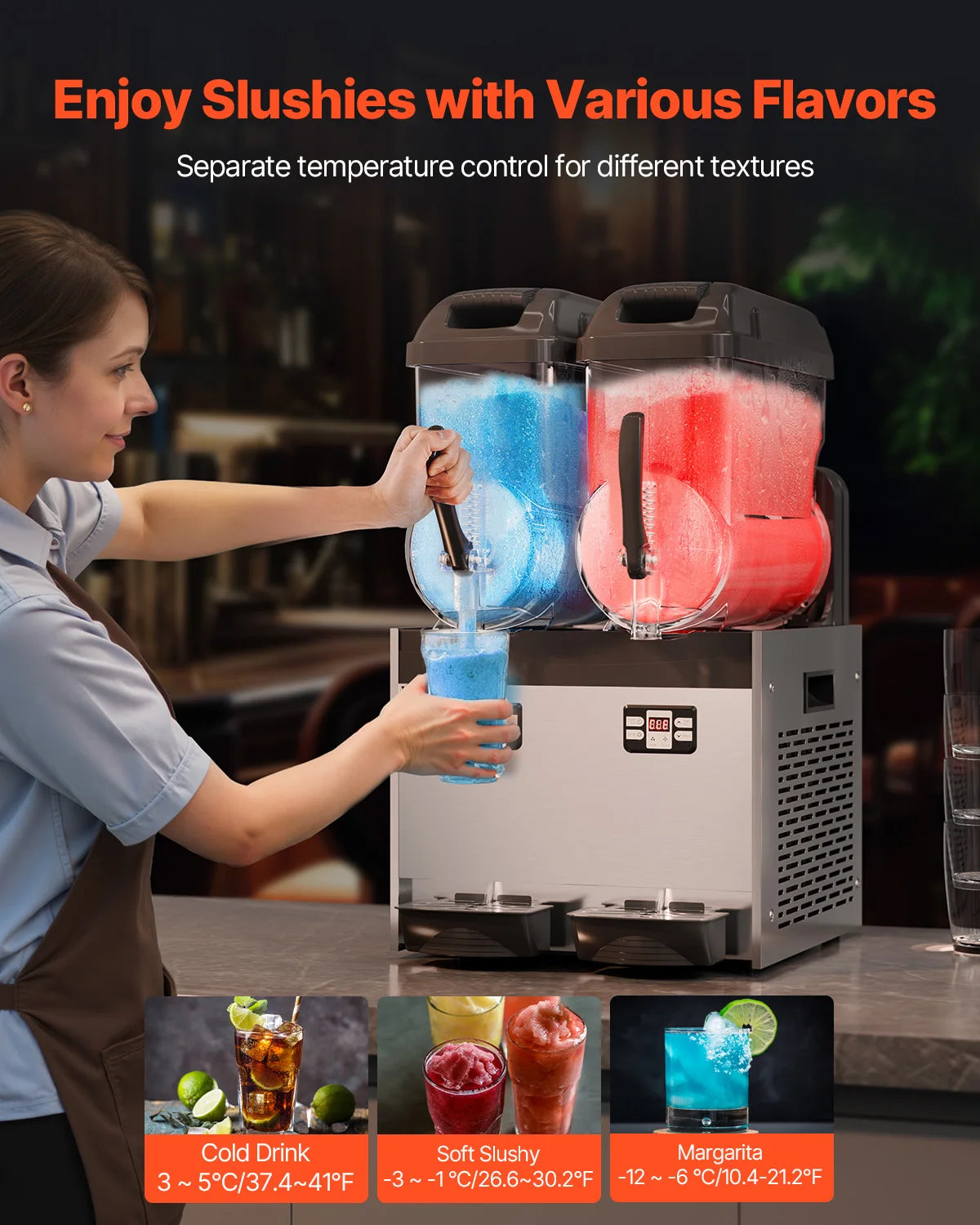 VEVOR SucceBuy Commercial Slushy Machine For Restaurants And Parties by S And B Enterprise