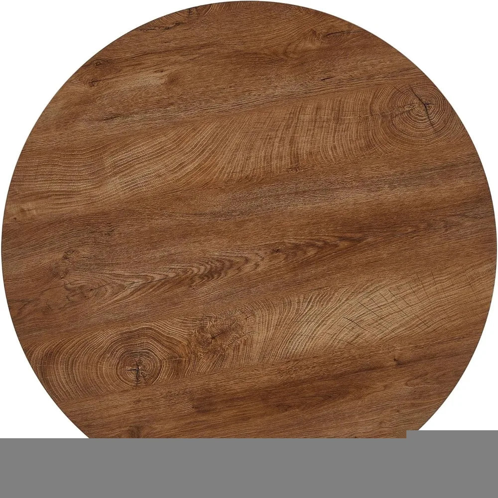 3-Piece Dining Table Set for 2 - Space Saving 37-Inch Round Table and Chairs, by S And B Enterprise