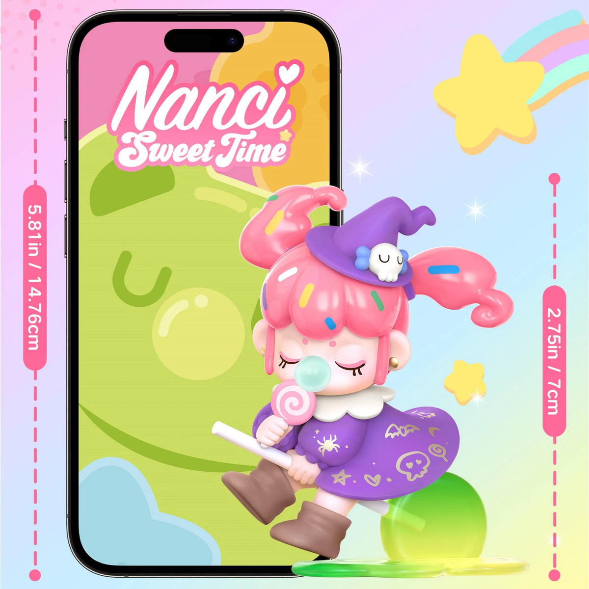 Rolife Nanci blind box action figure by S And B Enterprise, Nanci's Sweet Time colorful collectible doll.