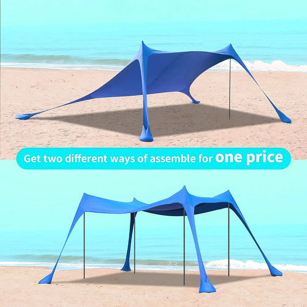 Outdoor Canopy Tent For Lawn And Beach Portable Camping Shelter by S And B Enterprise