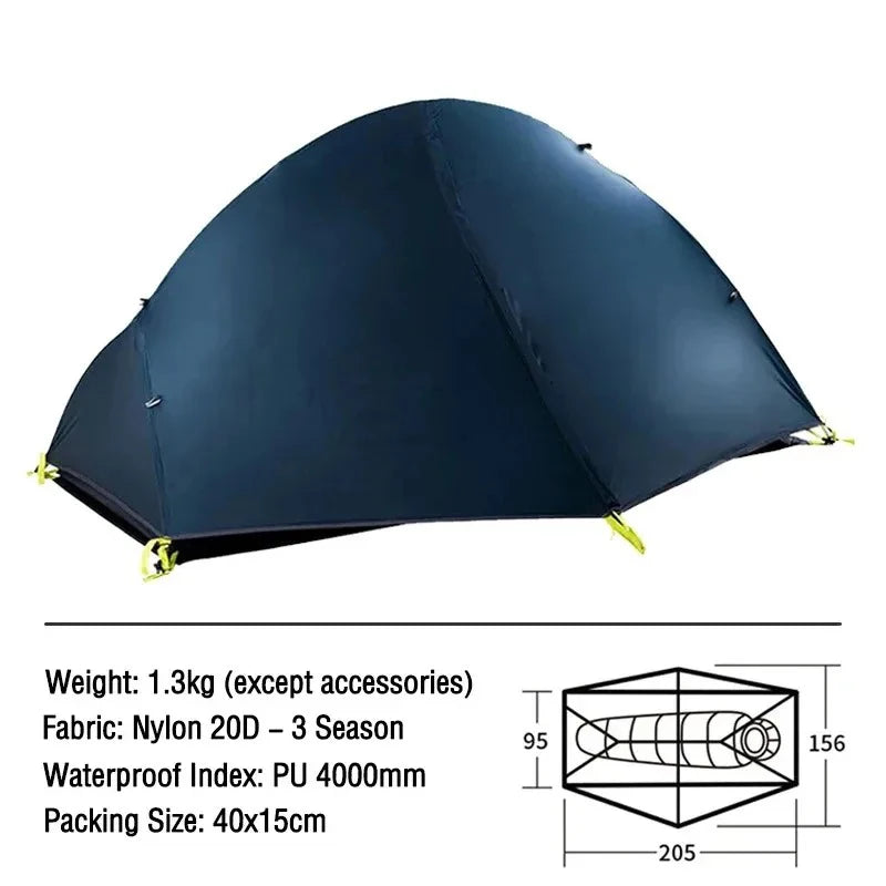 Naturehike Ultralight Backpacking Tent Waterproof Double Layer Outdoor Shelter