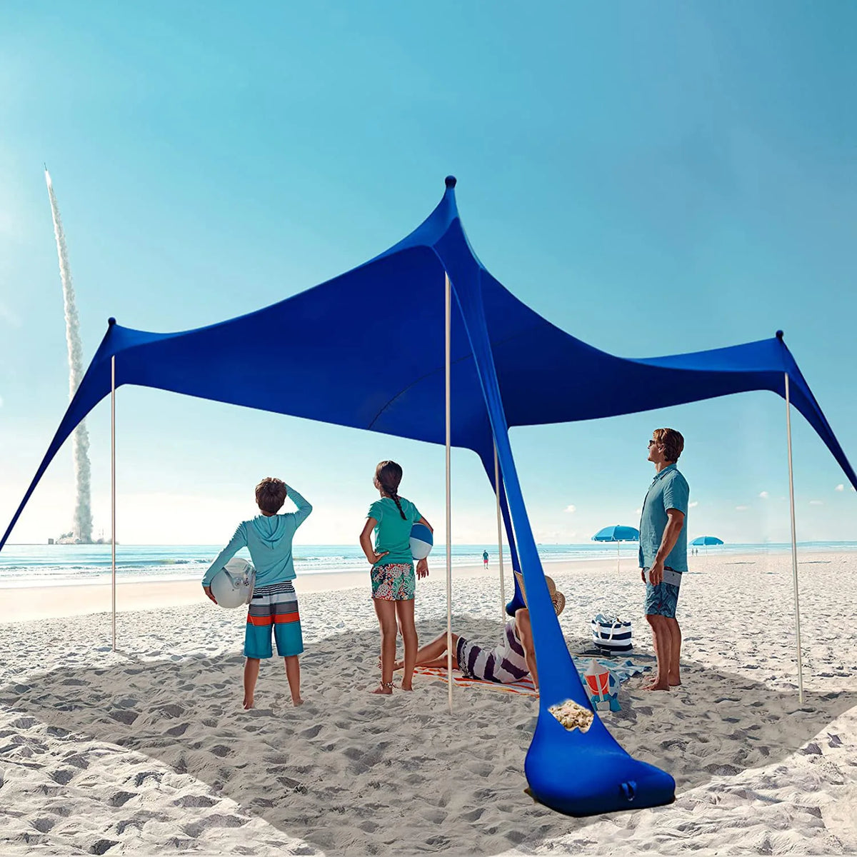 Outdoor Canopy Tent For Lawn And Beach Portable Camping Shelter by S And B Enterprise
