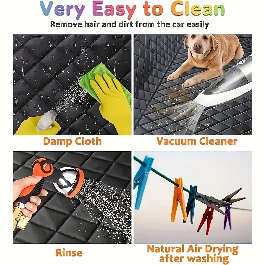 Waterproof Dog Car Seat Cover Hammock Nonslip Back Seat Protector by S And B Enterprise