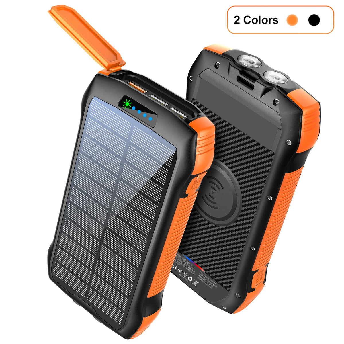 Solar Power Bank 33500mAh With 20W USBC PD Wireless Charging by S And B Enterprise