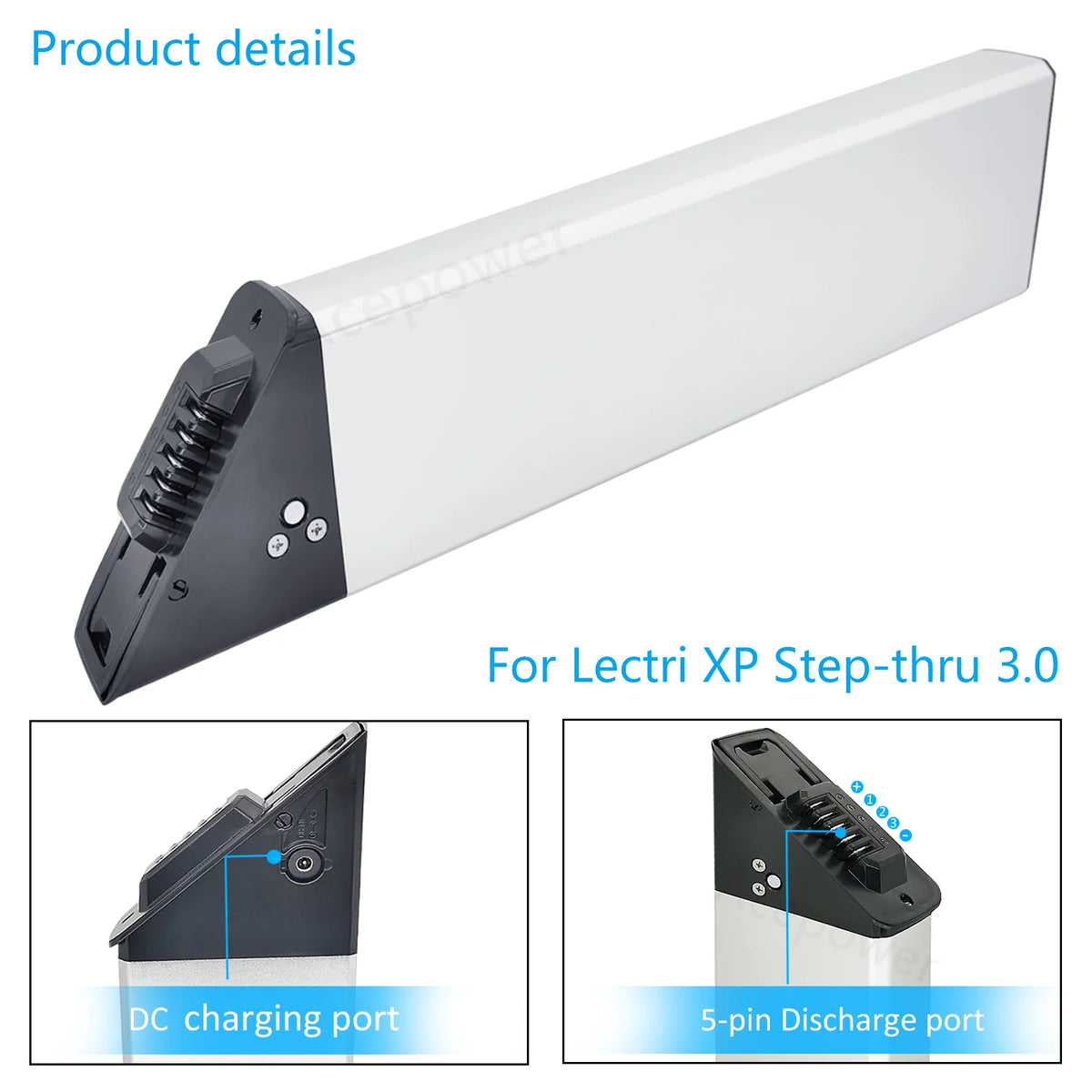 ACEBEI-POWER 48V E-Bike Battery for Lectri XP Step-Thru 2.0 3.0 by S And B Enterprise