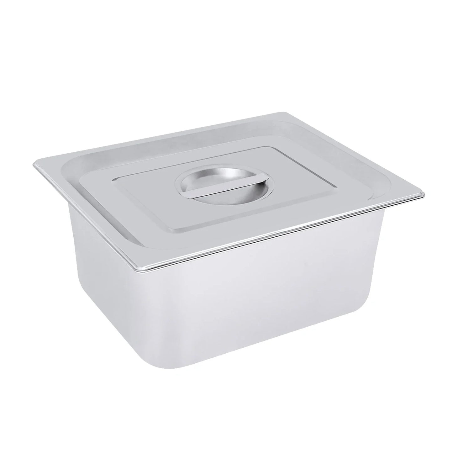 Stainless Steel Steam Table Pans Set With Lids 4-Piece
