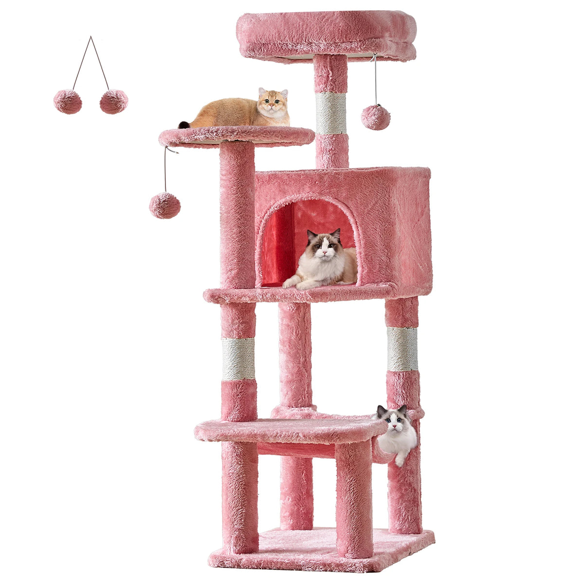 JHKCN Cat Tree Tall Multi-Cat Climbing Tower Sisal Posts by S And B Enterprise