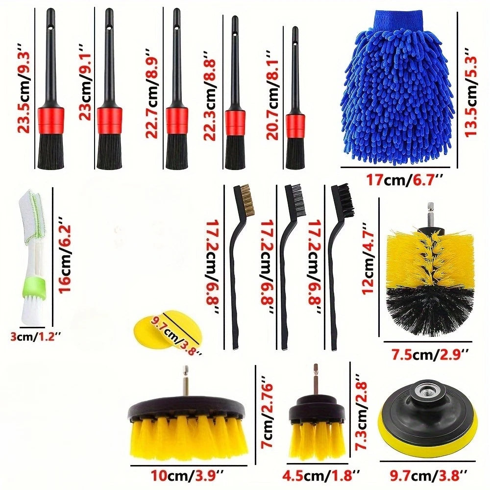 New Car Detailing Brush Set The Ultimate Auto Cleaning Kit for Vents Gaps Maintenance Car Air Outlet Detail Clearance Brush by S And B Enterprise