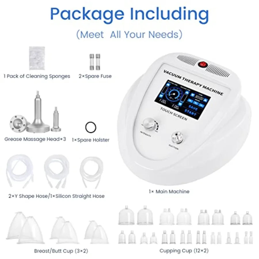 Vacuum Therapy Cupping Machine With Cups And Gua Sha Pumps by S And B Enterprise