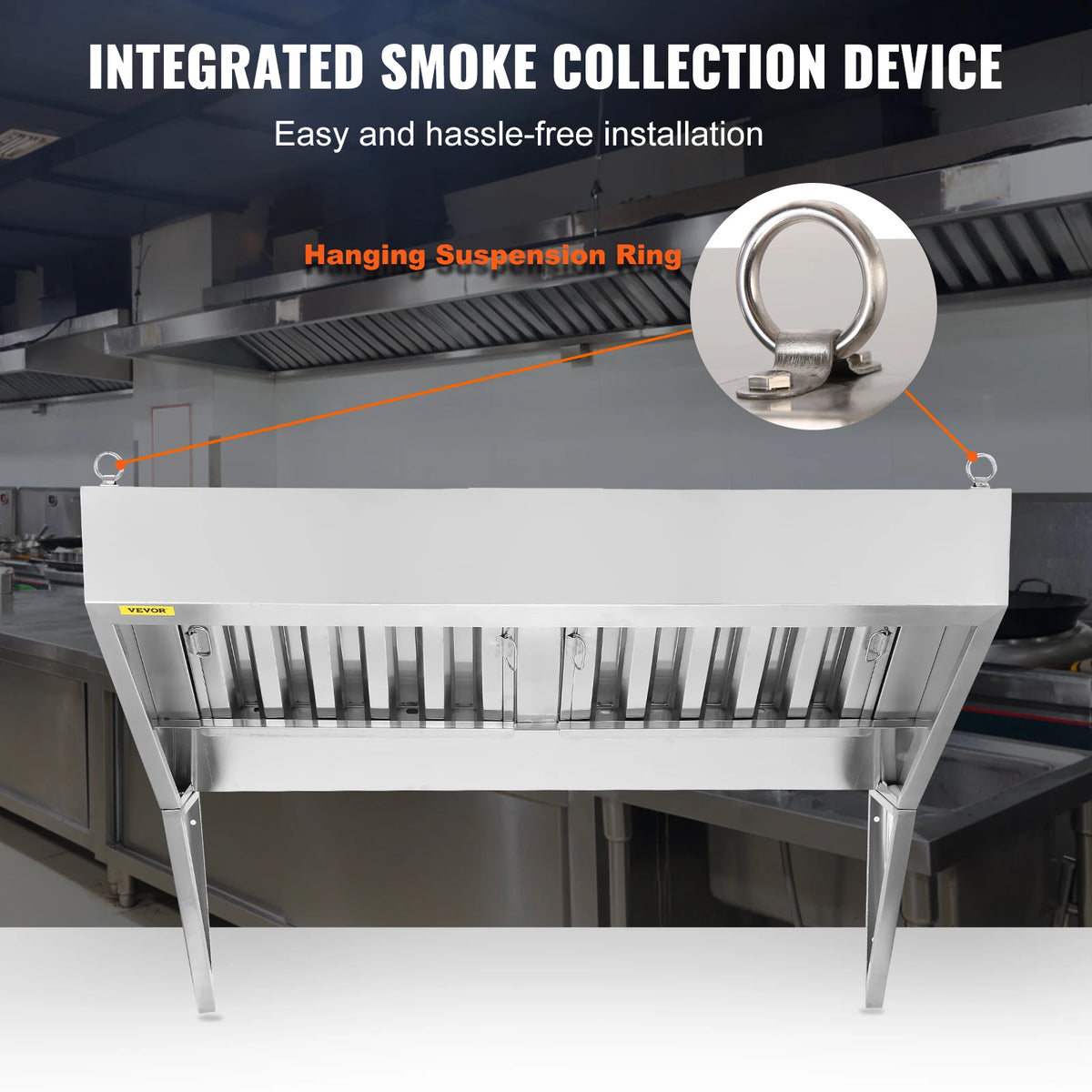 VEVOR Stainless Steel Commercial Exhaust Hood Under Cabinet by S And B Enterprise