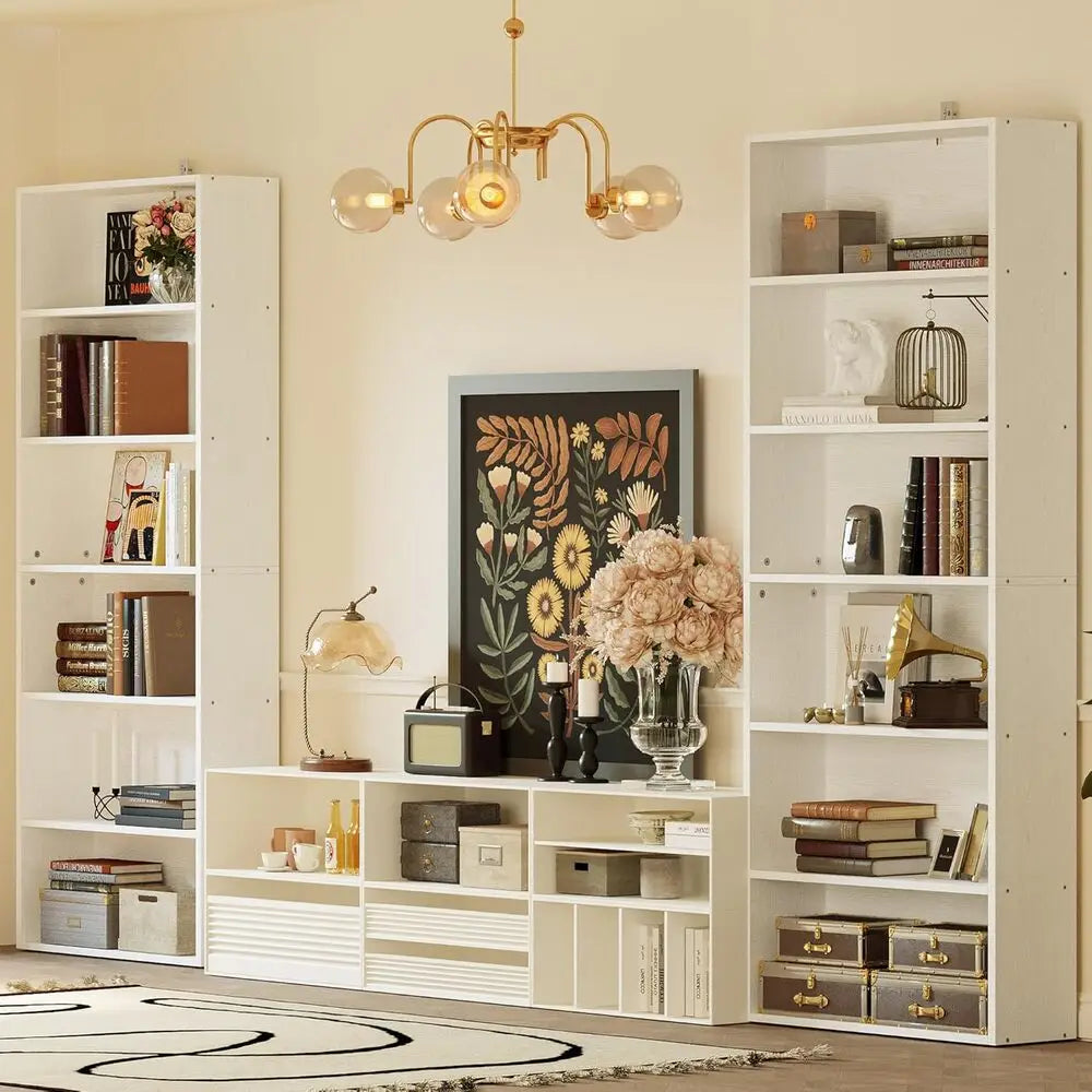 IRONCK Set of 2 Floor Standing 6 Tier Sturdy Bookcases by S And B Enterprise