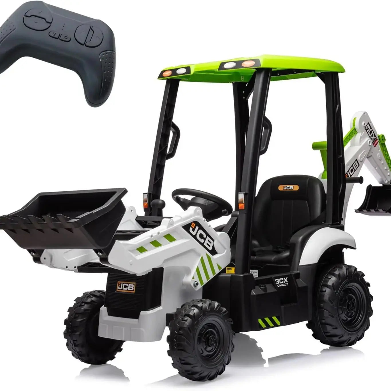 HiMISSE 12V Electric Backhoe Loader Toy With Remote Control