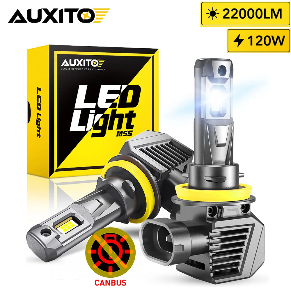AUXITO 120W LED Headlight Kit 22000LM H11 H9 by S And B Enterprise