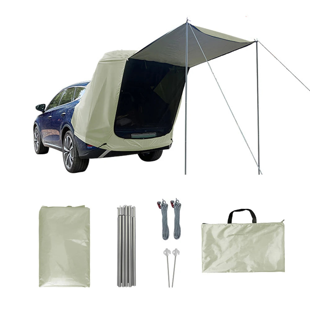 Outdoor Car Rear Tent With Canopy Rainproof For Picnics by S And B Enterprise