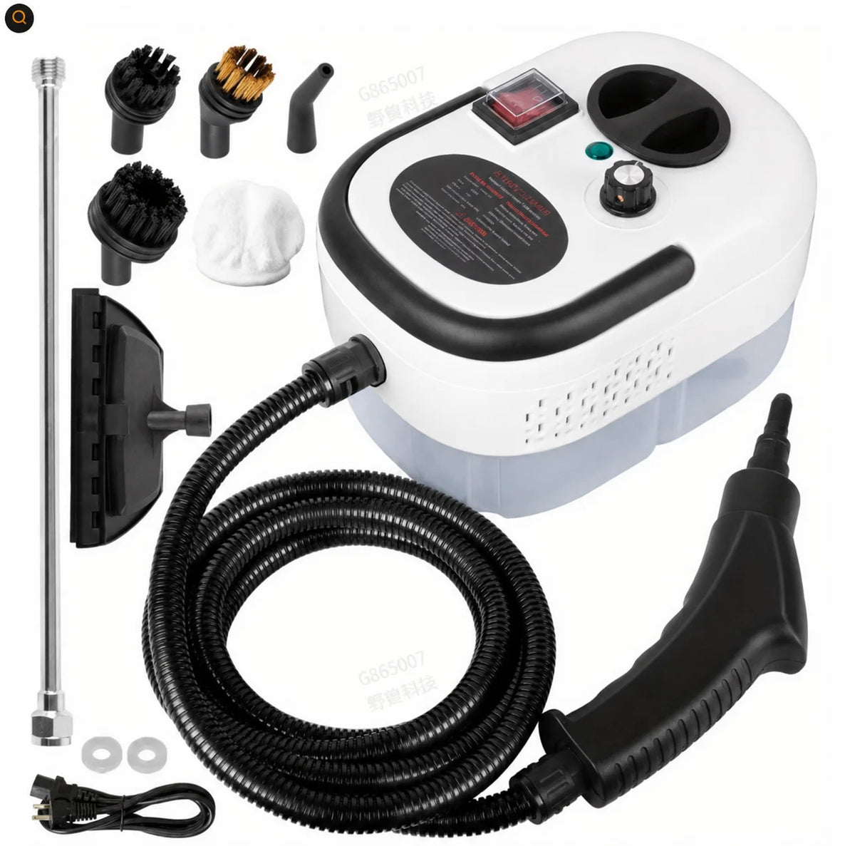2500W Handheld Steam Cleaner With Accessories 110V US Plug by S And B Enterprise