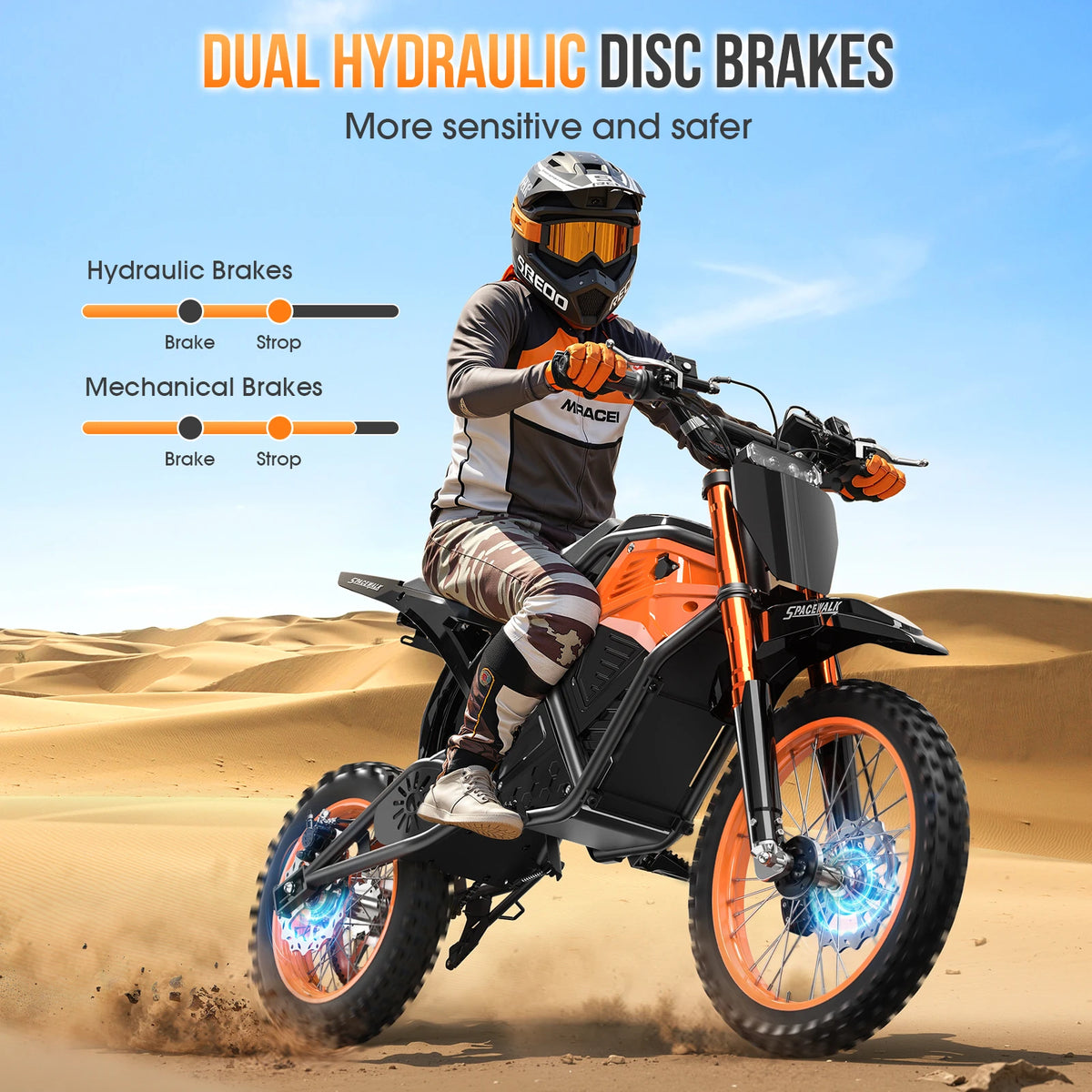 EILLEO SPACEWALK 48V Electric Dirt Bike EB007 3000W Peak Power by S And B Enterprise