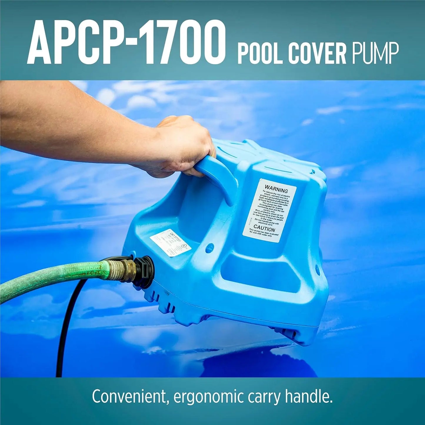 Automatic Submersible Pool Cover Pump 1745 GPH One Third HP
