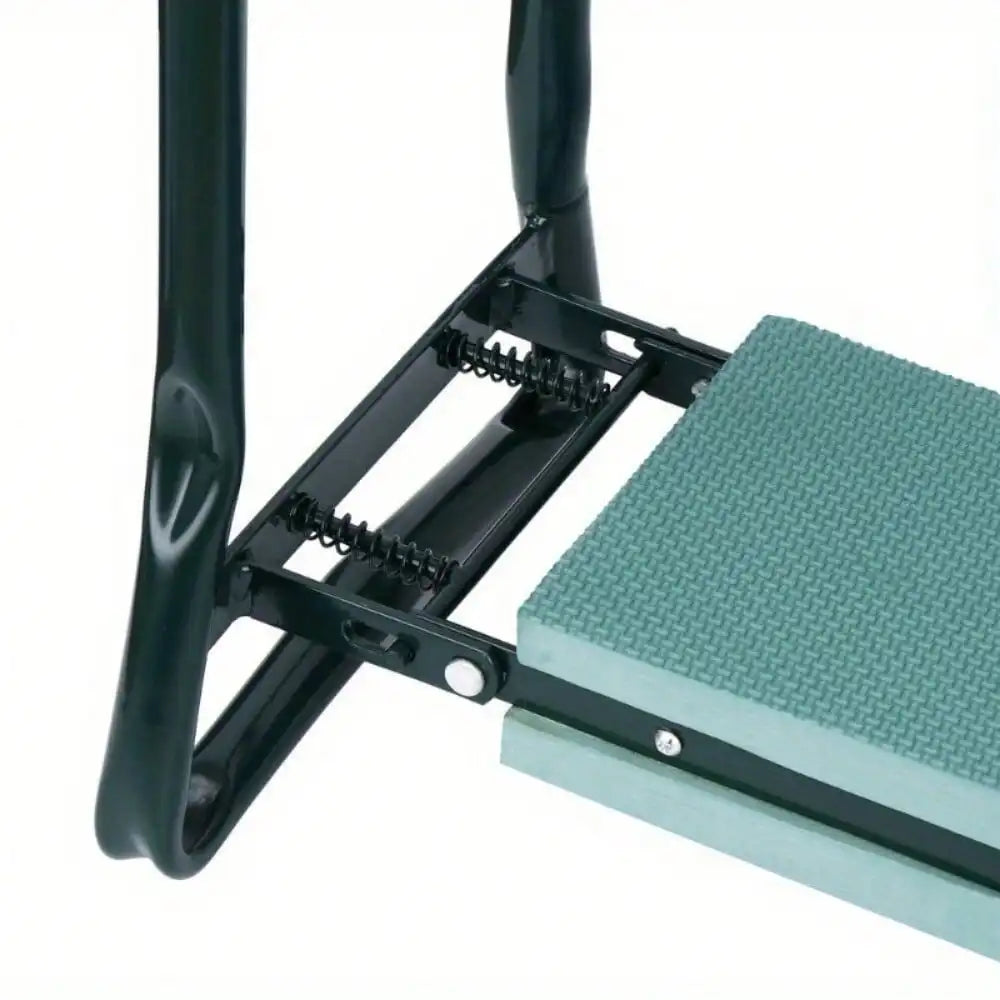 Garden Kneeling Stool Folding Seat With Foam Pad And Steel Frame Tool Bag