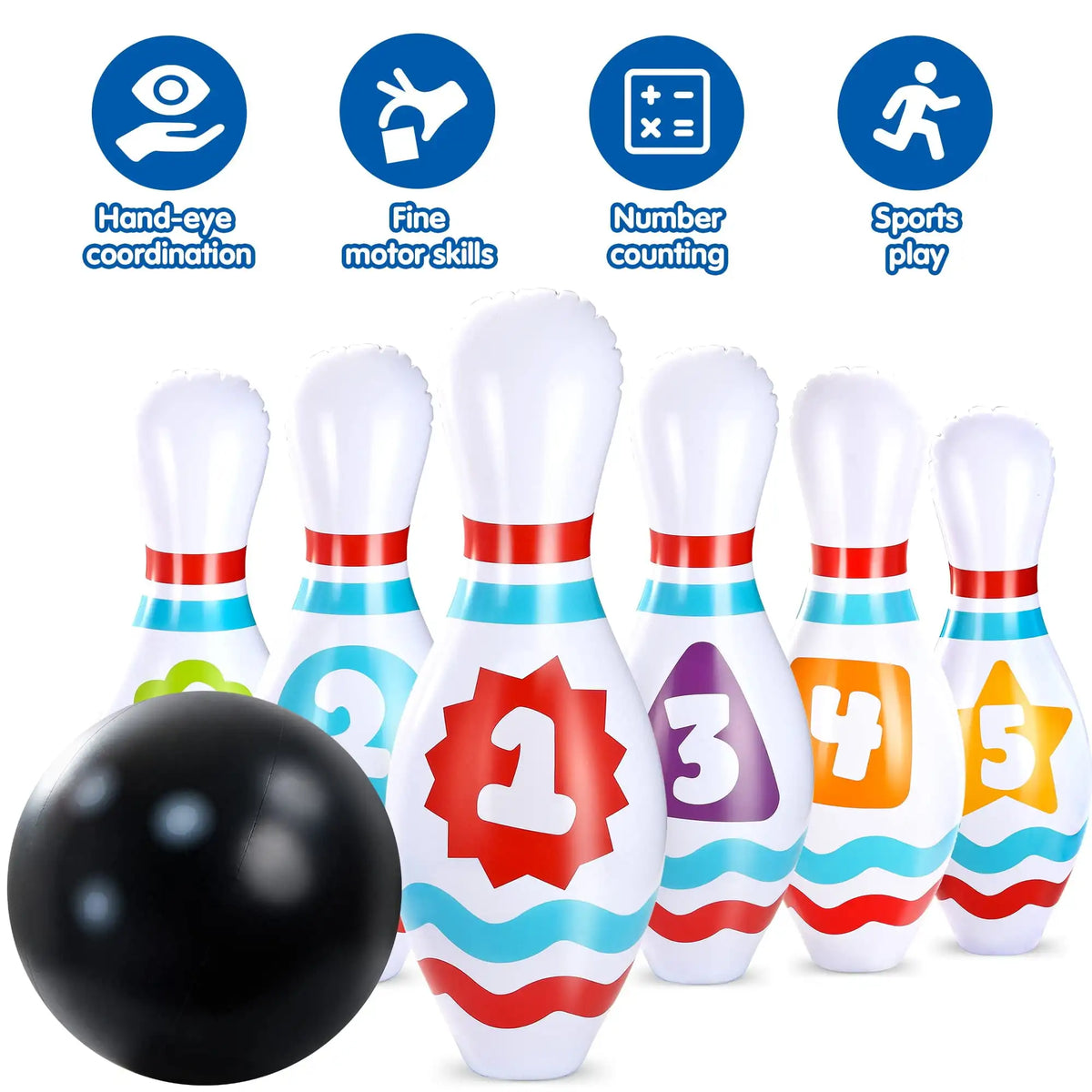 Joyfy Giant Inflatable Bowling Set For Kids And Adults by S And B Enterprise