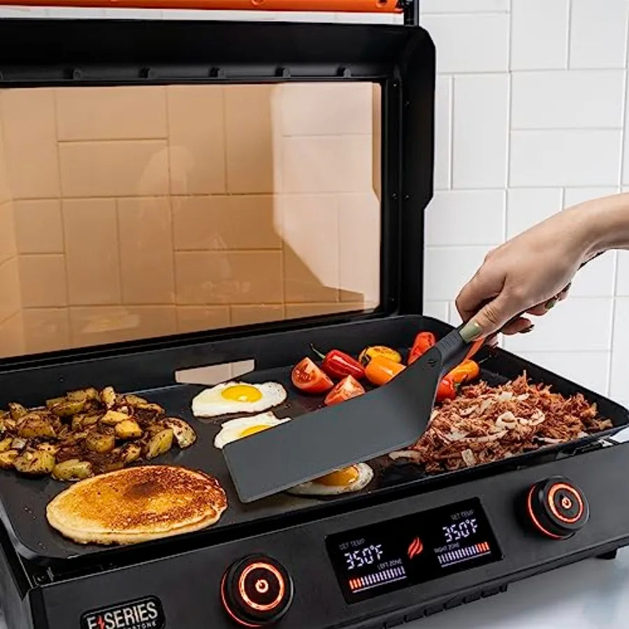 OLOEY Electric Griddle Nonstick With Lid For Indoor And Outdoor Use