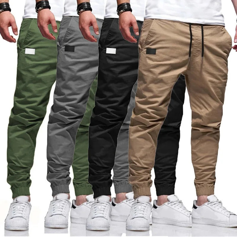 Men's Cargo Jogger Pants With Multi Pocket Styling by S And B Enterprise