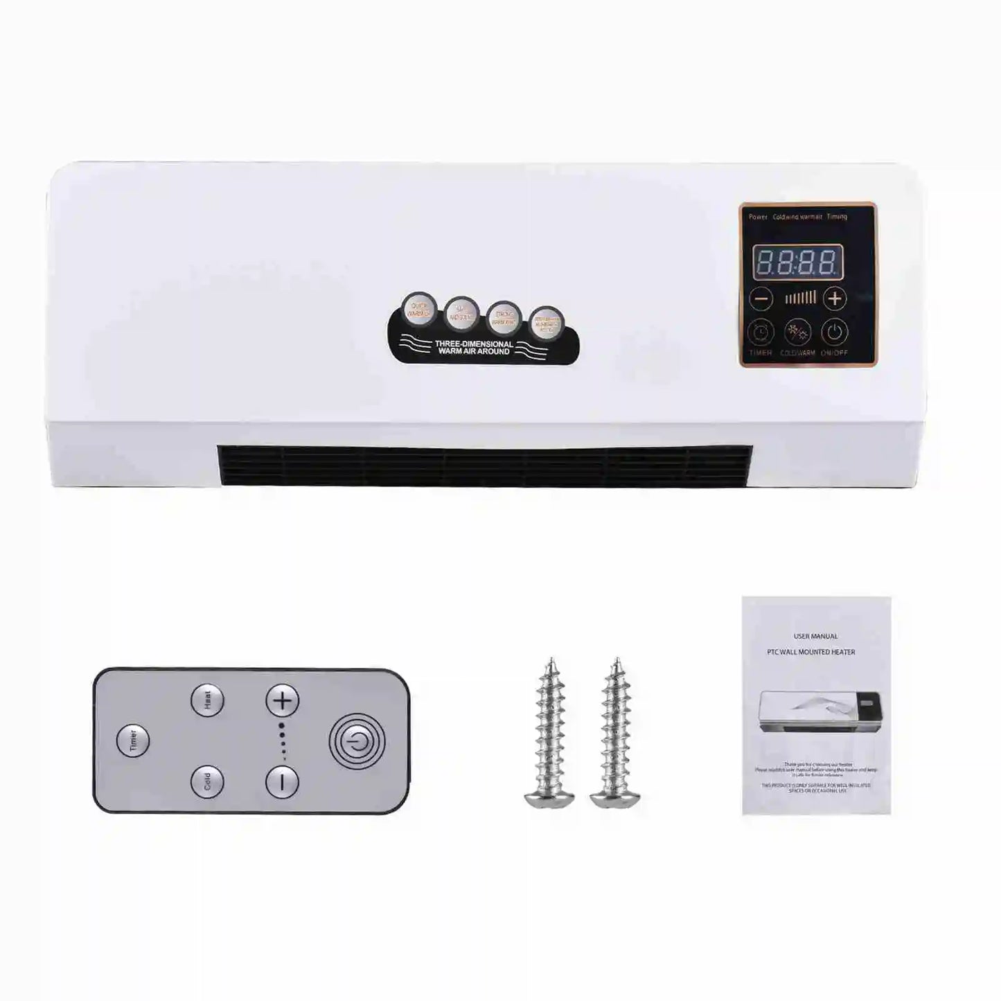 Two In One Electric Heater With Fan And Digital Display by S And B Enterprise