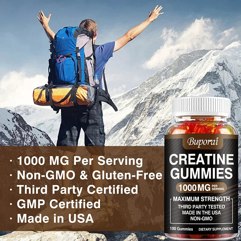 PslalaeCharge Creatine Monohydrate Gummies For Athletic Performance