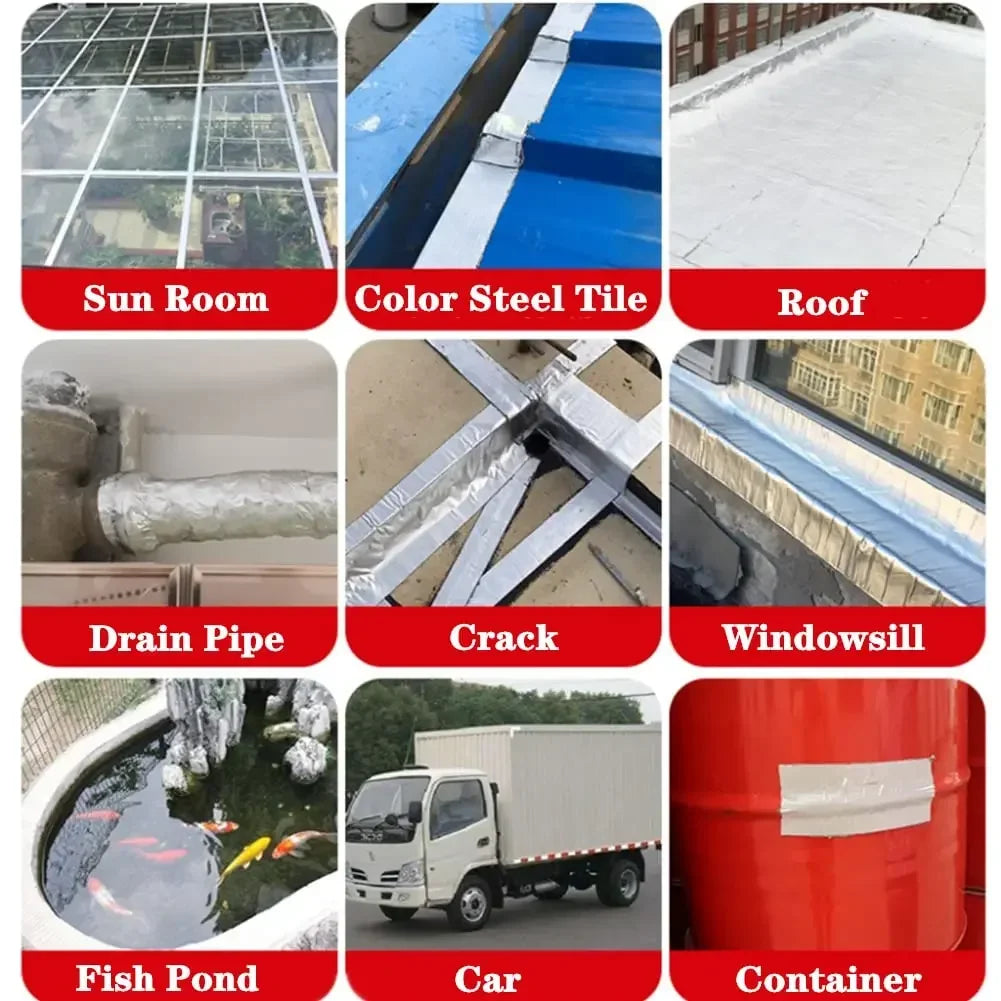 NONEDIY Waterproof High-Temp Aluminum Foil Butyl Tape